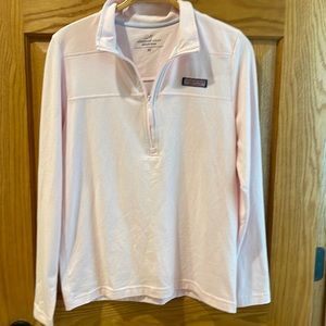 Vineyard vines  1/2 zip womens xs light pink pullover